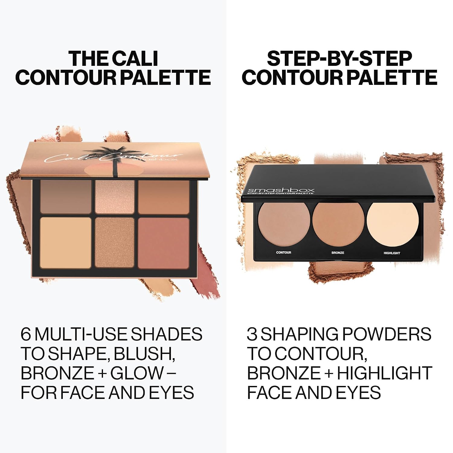 Smashbox The Cali Contour Palette | Six-Shade Contour Kit with Highlighter, Bronzer and Blush to add Dimension + Glow - Image 5