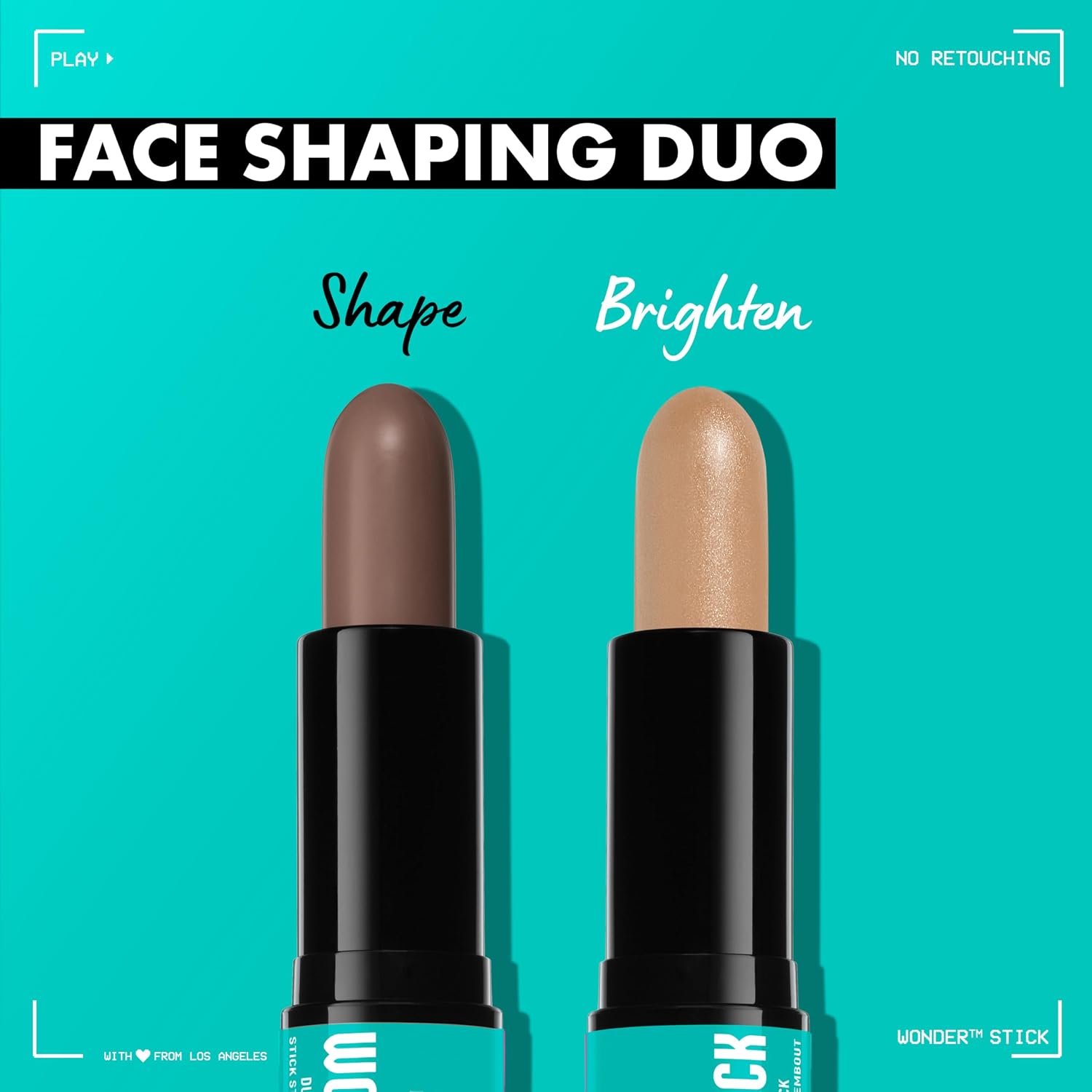 NYX PROFESSIONAL MAKEUP Wonder Stick, Face Shaping & Contouring Stick - Universal Light - Image 2