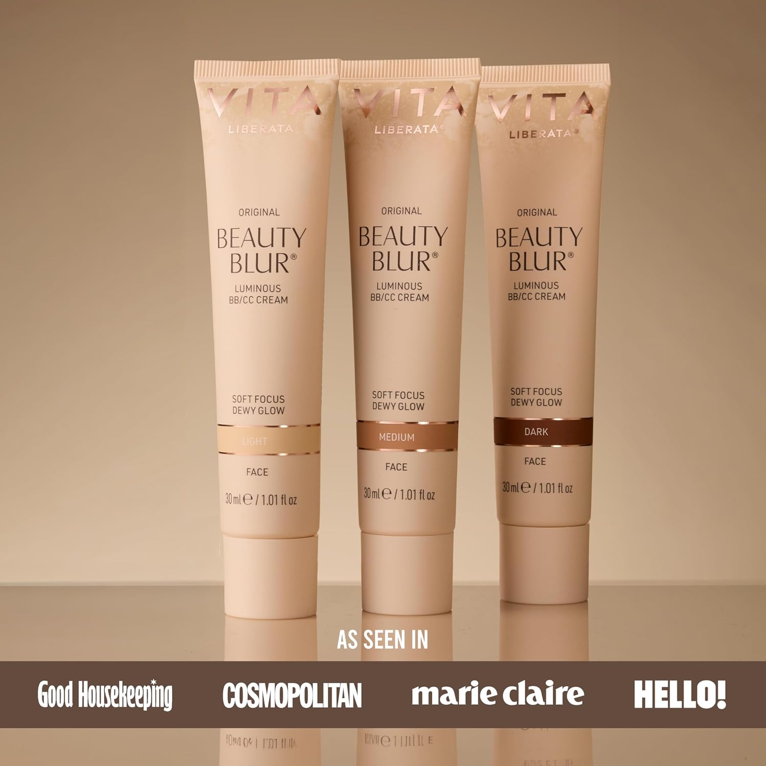 Vita Liberata Beauty Blur Face - Light, BB Cream, Hydrating Skin Finish, Radiant Glow & Flawless Complexion, 1.01 fl oz | Skin Tint + BB/CC Cream, Tinted Primer + Complexion Booster, Blurs Imperfections, Dewy Glow Finish with Hyaluronic Acid - Image 8