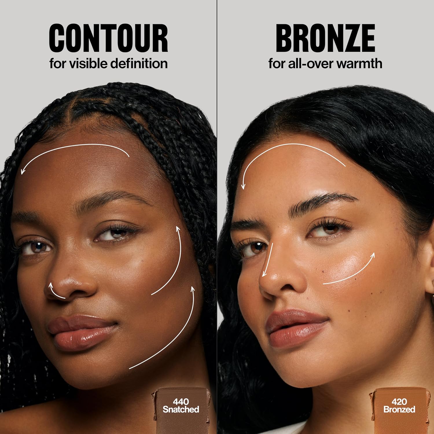Revlon PhotoReady Insta-Sculpt, Bronzer & Contour, 420 Bronzed, 0.31 oz | This multi-tasking bronzer + contour stick visibly boosts your complexion, adding natural-looking warmth and dimension. - Image 4