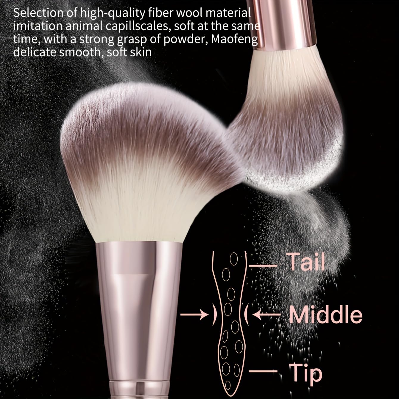 KUORYZAL Brown Makeup Brushes Set Professional 66Pcs with Case Premium Synthetic for Foundation Concealer Blush Eyeshadow Powder Contour Makeup Brush Kit Face Eye Make up Brushes & Tools - Image 2