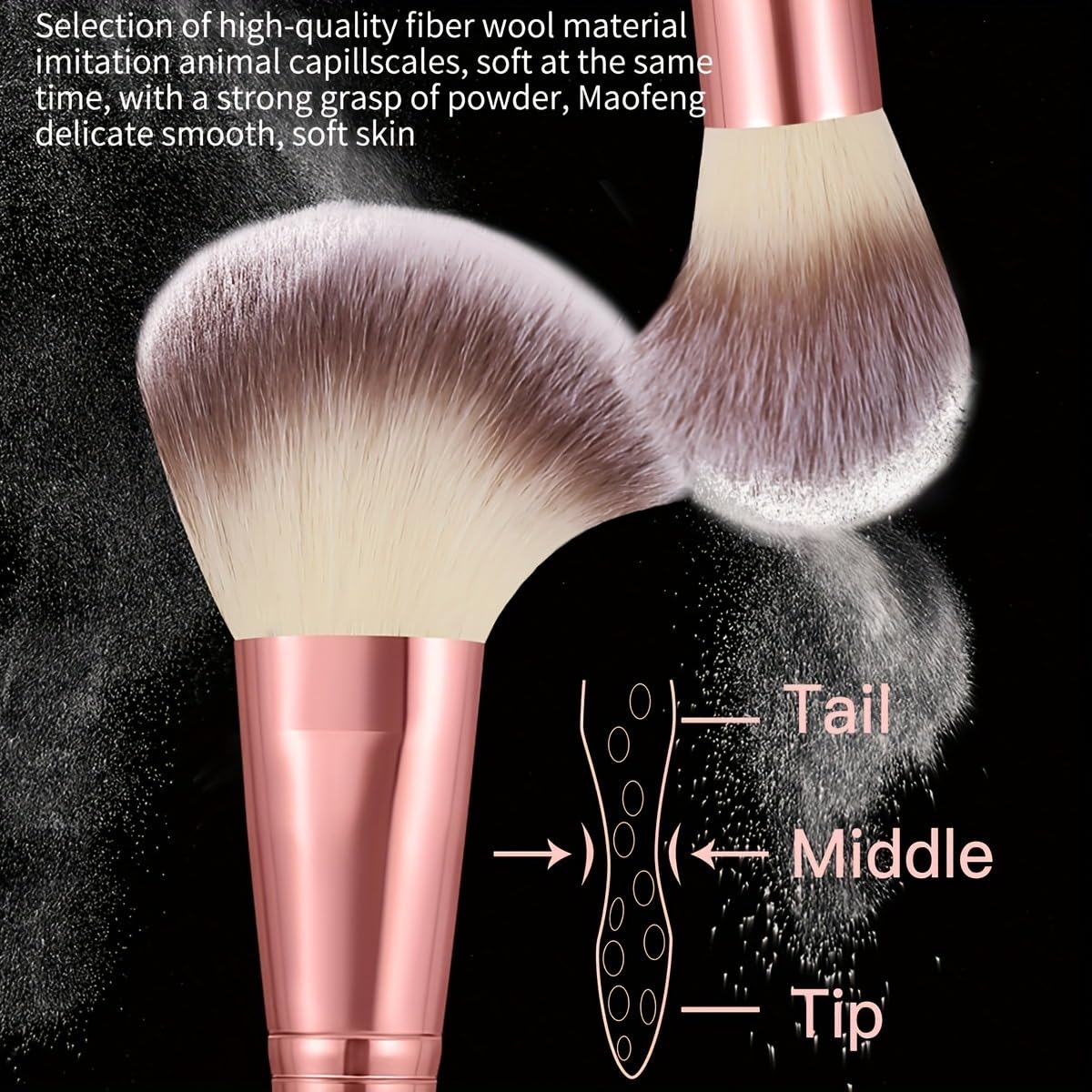HGHDBT 65Pcs Pink Makeup Brushes Set Professional Makeup Kit Multi-functional Makeup Tool Set with Case Facial Makeup Accessories, Foundation Makeup Brush Kit Eye and Face Make up Brushes & Tools - Image 2