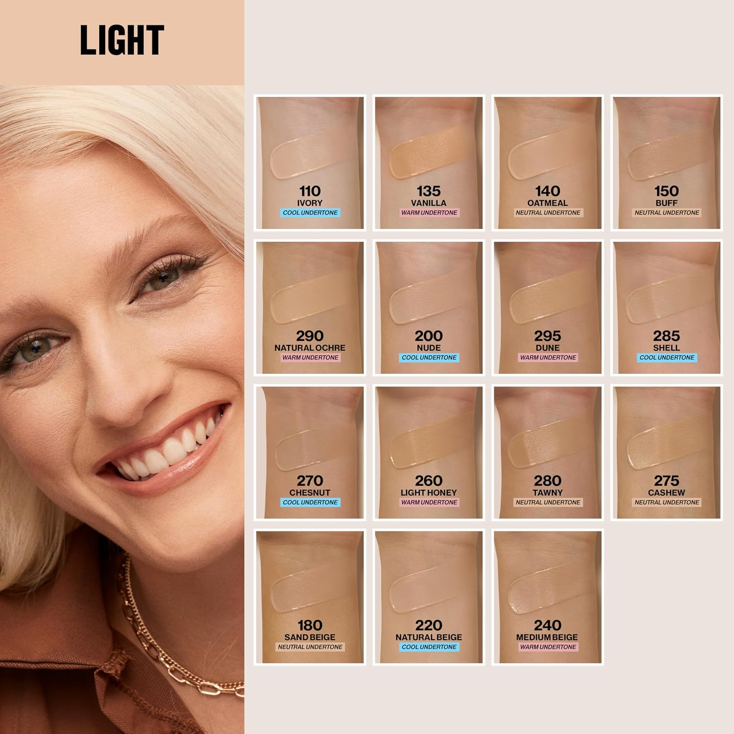 Revlon Colorstay Longwear Makeup Combo/Oily, 285 Shell, 1 fl oz | Longwear foundation for combination & oily skin with SPF 15. Medium-full coverage, matte finish. Up to 24hr wear. - Image 8