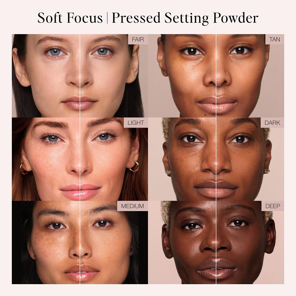 Jouer Soft Focus Pressed Setting Powder, Light | Hydrating Demi-Matte Finish, Blurs Fine Lines & Pores, Sets Makeup Foundation or Concealer, Derm Tested, Talc Free - Image 3