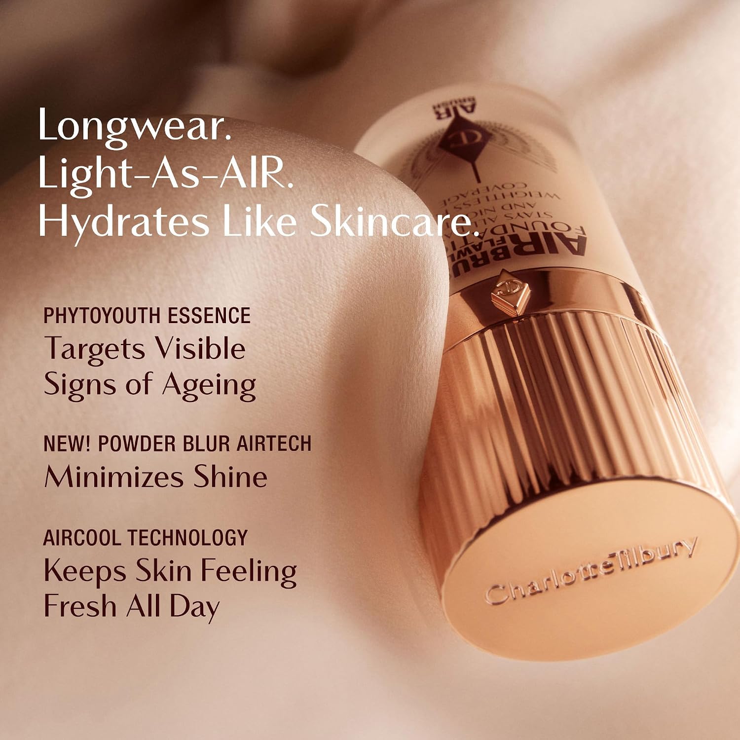 Charlotte Tilbury Airbrush Flawless Matte Foundation - Full Coverage Liquid Makeup with a Natural-Matte Finish - Smoothes & Blurs Pores - Waterproof & Transfer Resistant - Image 8