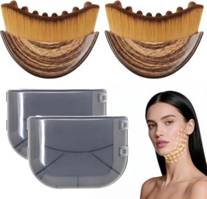 2Pcs Lymphatic Contour Face Brush,L...