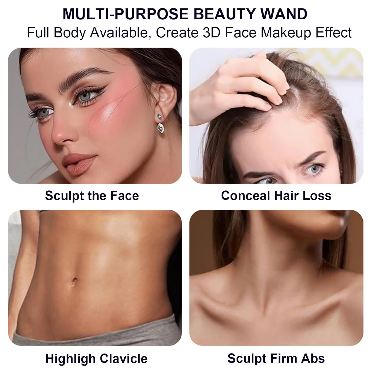 3Pcs Contour Stick Kit, Shades with Highlighter Blush Bronzer, #1 FAIR | Sculpt the Cheeks, Longwear Smooth Non-greasy Formula for All Skin Type, Dewy & Matte Finish - Image 8