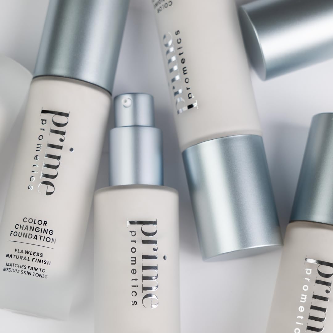 Prime Prometics Color Changing Foundation for Mature Women | Instantly Adapts to Your Skin Tone, Buildable Light-to-Medium Coverage, 12-Hour Wear, Natural Dewy Finish, Hypoallergenic - Image 7