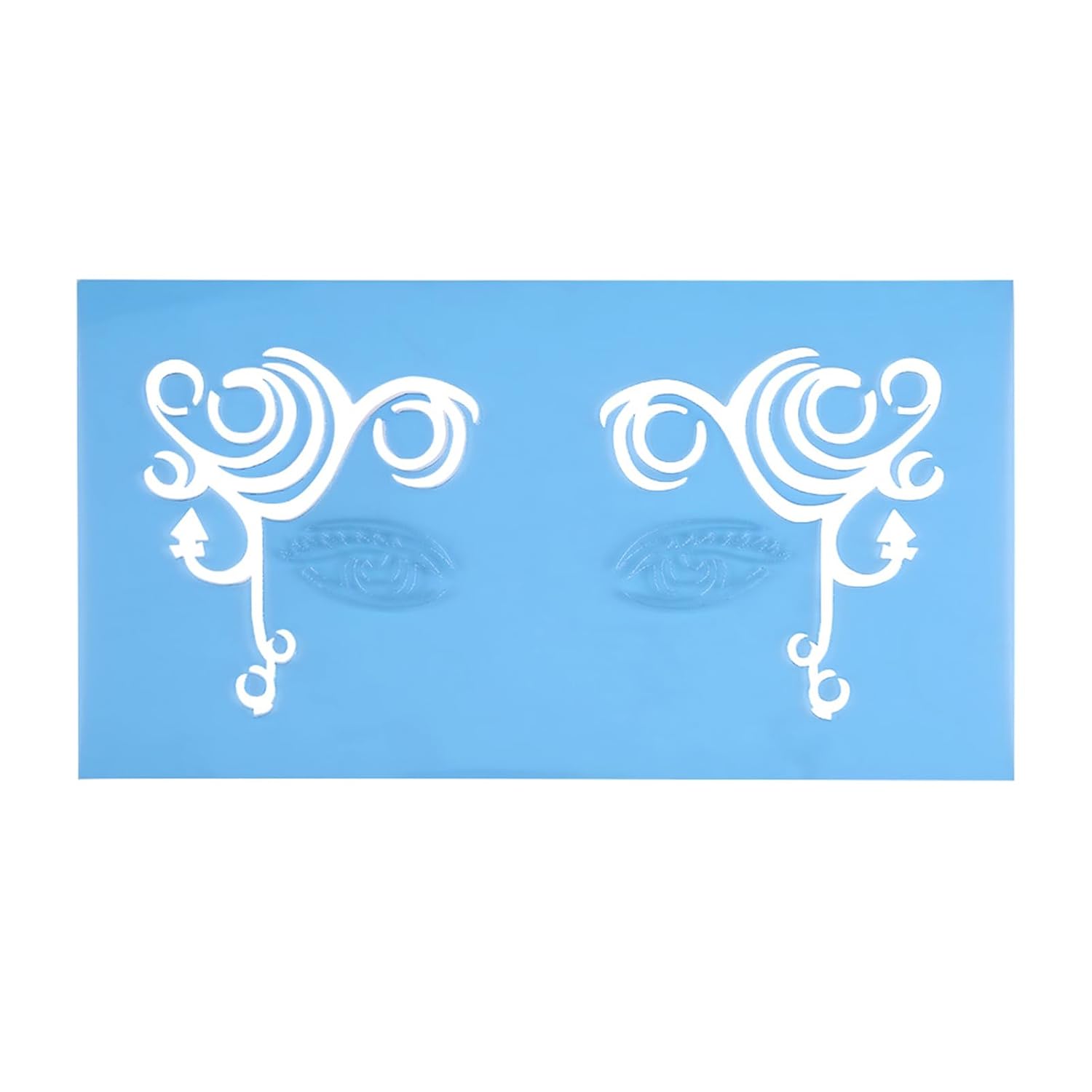 Reusable Face Paint Stencil Body Painting Template 7Styles Set Flower Facial Design Creative Makeup Tools for Art