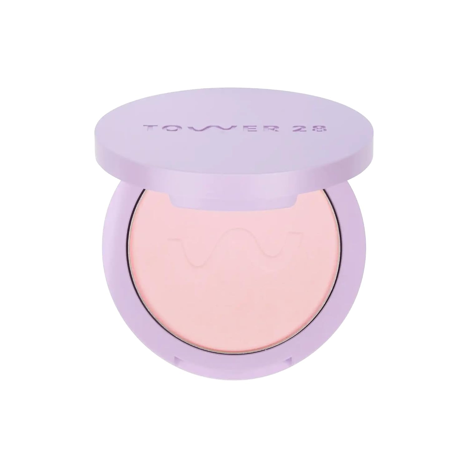 Tower 28 GetSet Pressed Setting Powder, Pink Palisades (0.35 oz) | Talc-Free Face Powder with Hydrating Squalane & Kaolin Clay, Blurs Skin & Sets Face Makeup, Pressed Powder for Sensitive Skin