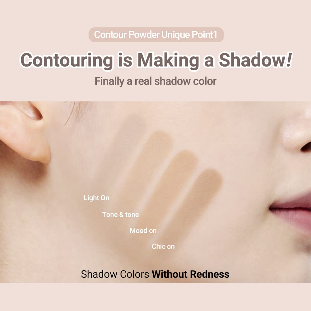 ETUDE Contour Powder - Re-illumination | Bronzer And Contour Palette To Effortlessly Define The Face Like A Selfie | Smooth, Velety Texture | Natural Look, brown, Korean Makeup, Perfect for Gift - Image 6