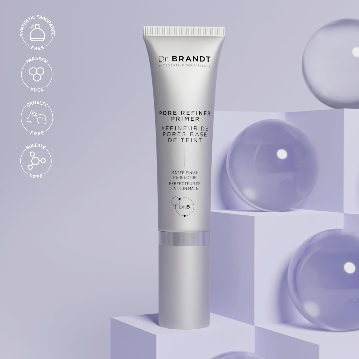 Dr. Brandt Pores No More, Pore Refiner Primer - Instantly Minimizes the Appearance of Pores, Absorbs Oil & Mattifies Shine - 1.0 fl oz - Image 8