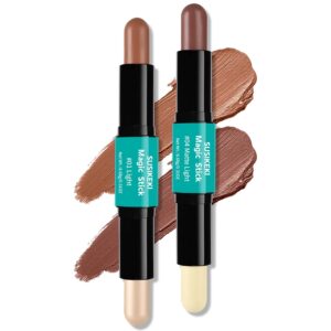 Contour Stick, 2Pcs Dual-Ended High...