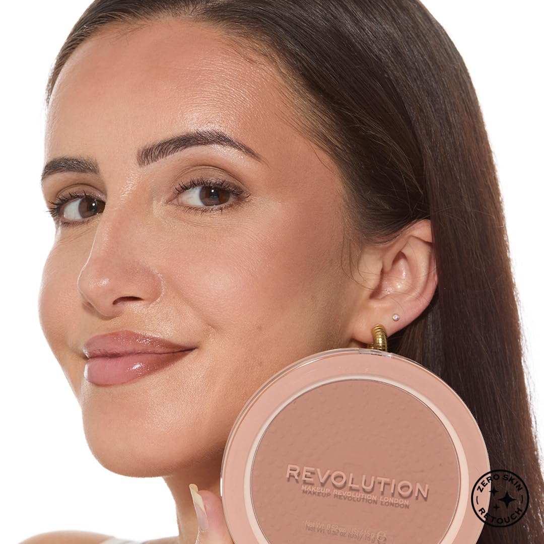 Revolution Mega Bronzer Powder, Cool | Matte Finish, Buildable Sculpting & All-Over Glow for Light to Deep Skin Tones, Vegan & Cruelty-Free, 0.52 oz - Image 5