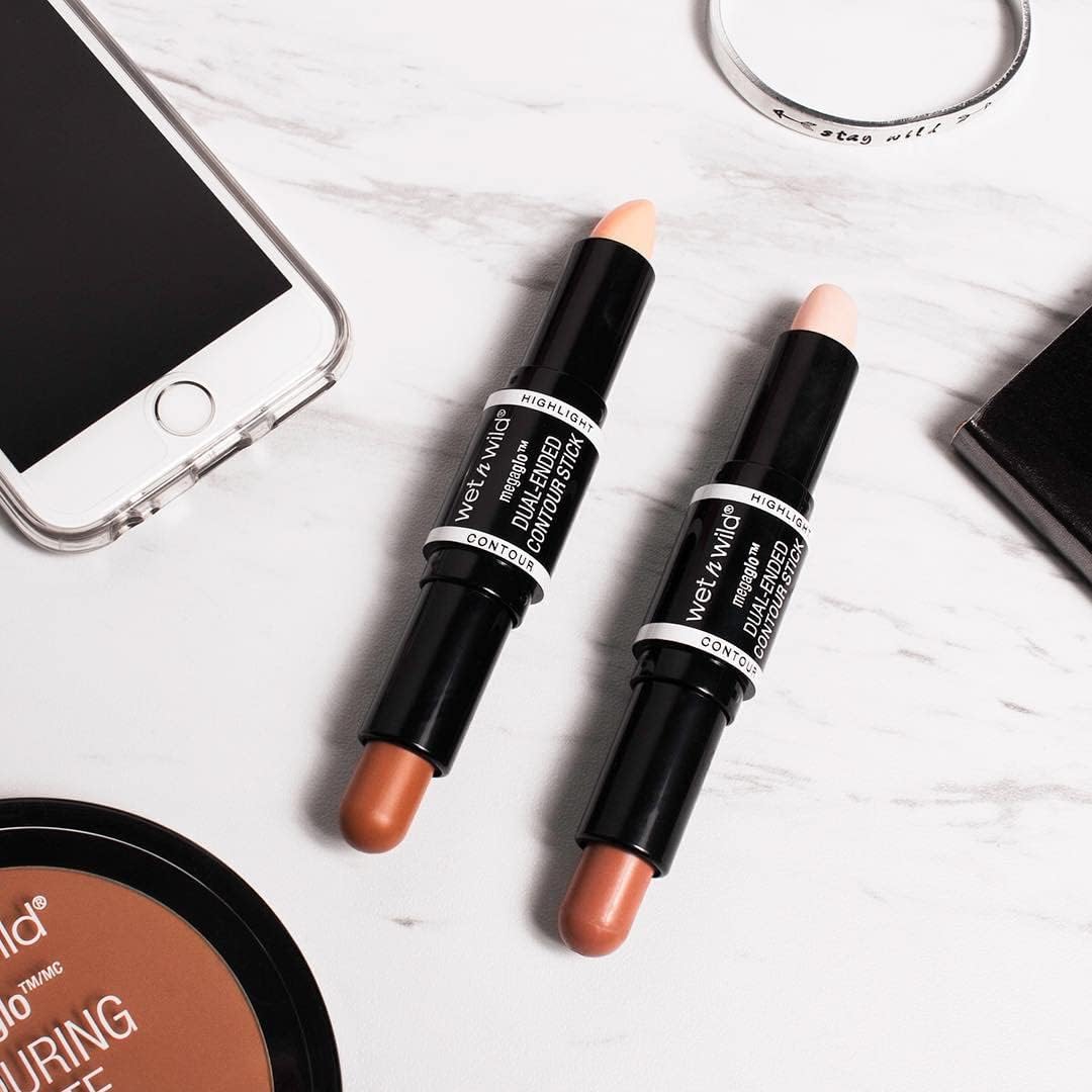wet n wild MegaGlo Dual-Ended Contour Stick Medium/Tan, Cruelty-Free - Image 2