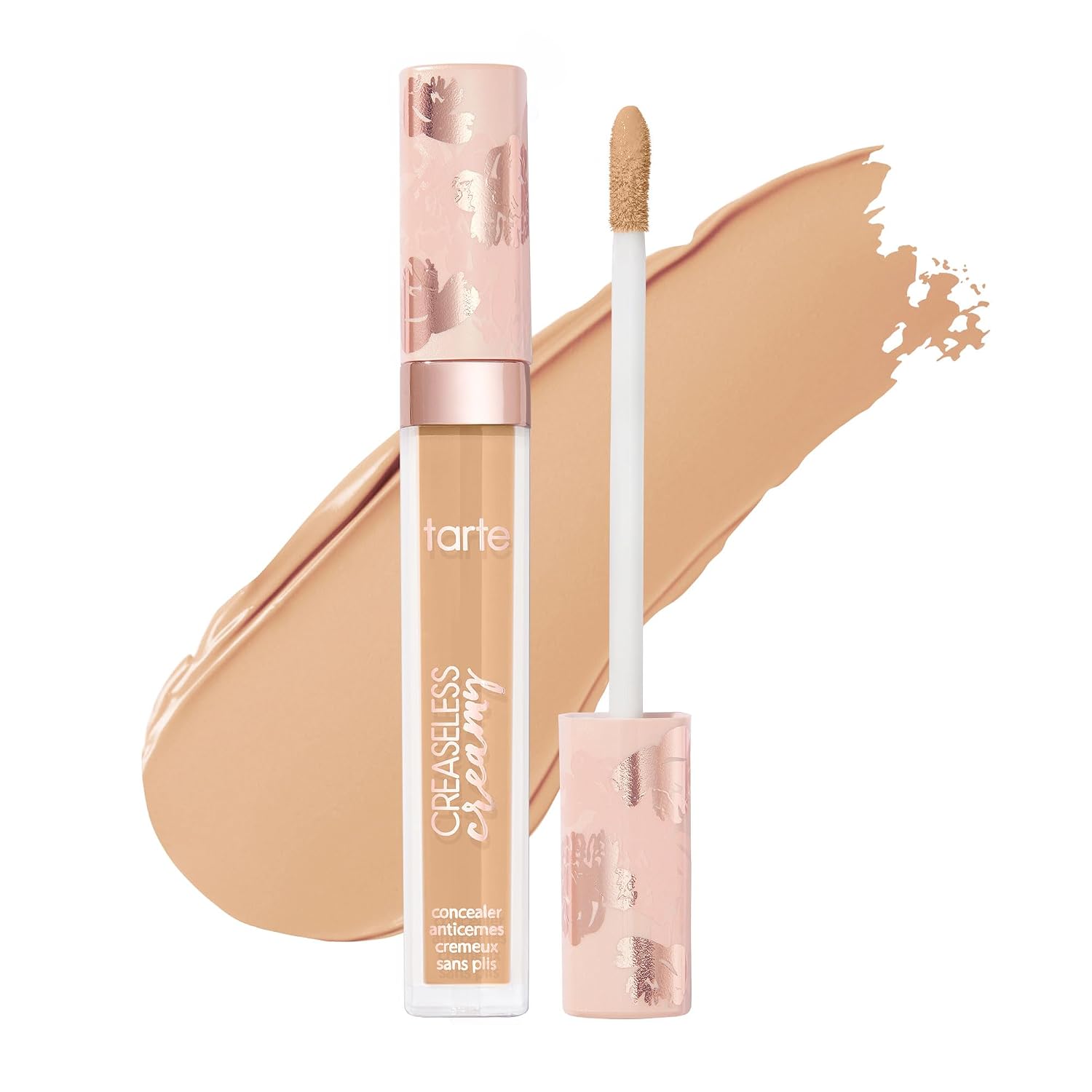 tarte creaseless creamy full-coverage concealer – Waterproof Longwear, Vitamin E Niacinamide & Caffeine for covering Dark Circles & Blemishes Hydrating, Blurs & Smooths appearance Vegan & Cruelty-Free