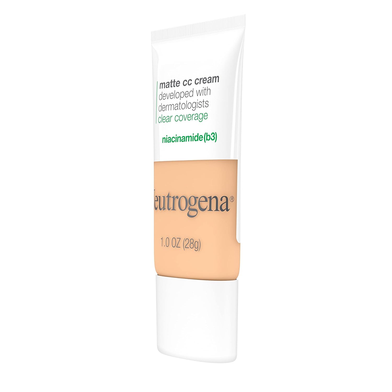 Neutrogena Clear Coverage Flawless Matte CC Cream, Porcelain, 1 oz | Full-Coverage Color Correcting Cream Face Makeup with Niacinamide (b3), Hypoallergenic, Oil Free & Fragrance Free - Image 10