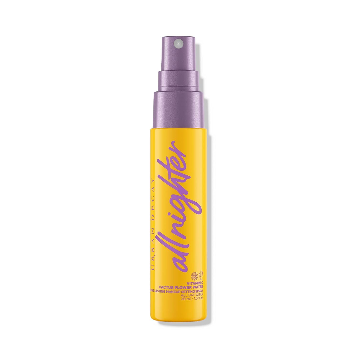 Urban Decay All Nighter Vitamin C Hydrating Makeup Setting Spray for Face, Transfer-Resistant, Waterproof, 16 HR Wear, with Vitamin C & Cactus Flower Water, Illuminated Finish, for Dry Skin, Vegan