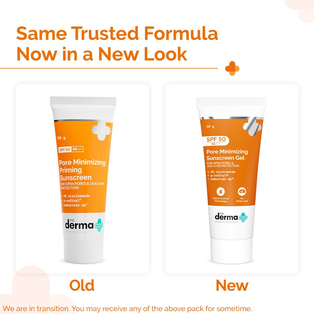 The Derma Co Pore Minimizing Priming Sunscreen with SPF 50 & PA+++ | Reduces Pore Size & Excess Oil | 2-in-1 Primer with SPF | Matte Finish with No White Cast | 1.76 Oz/50g - Image 7