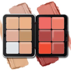 HOSAILY 12 Colors Cream Blush Palet...