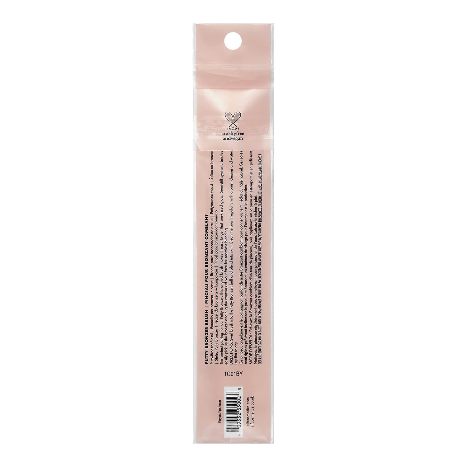 e.l.f. Putty Bronzer Brush, Angled Makeup Brush For Contour & Highlight, Made For The e.l.f. Putty Bronzer, Flawless Sanitary Application - Image 4