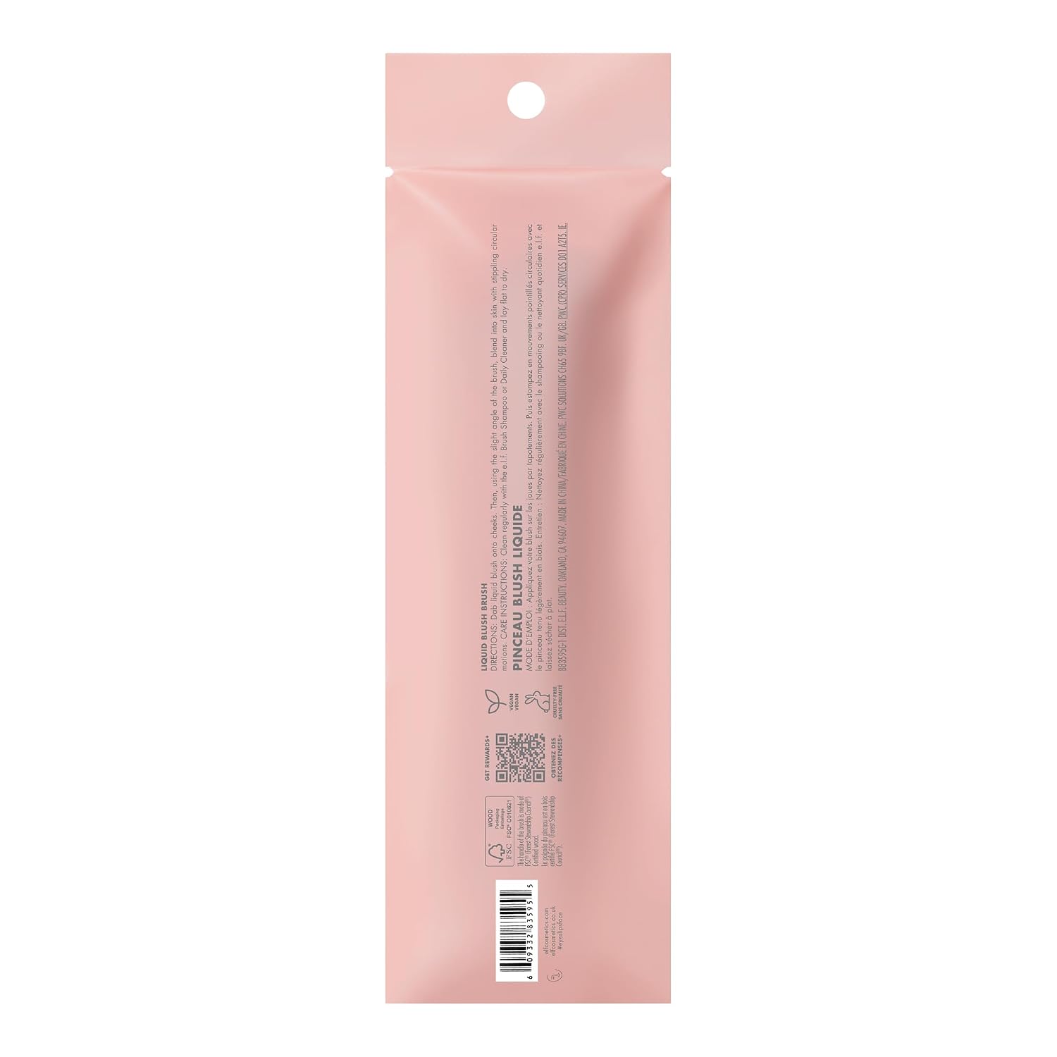 e.l.f. Camo Liquid Blush Brush | Angled Blush Brush Ideal For Applying & Blending Colors On Cheeks, Soft, Dense Bristles, Vegan & Cruelty-free - Image 8