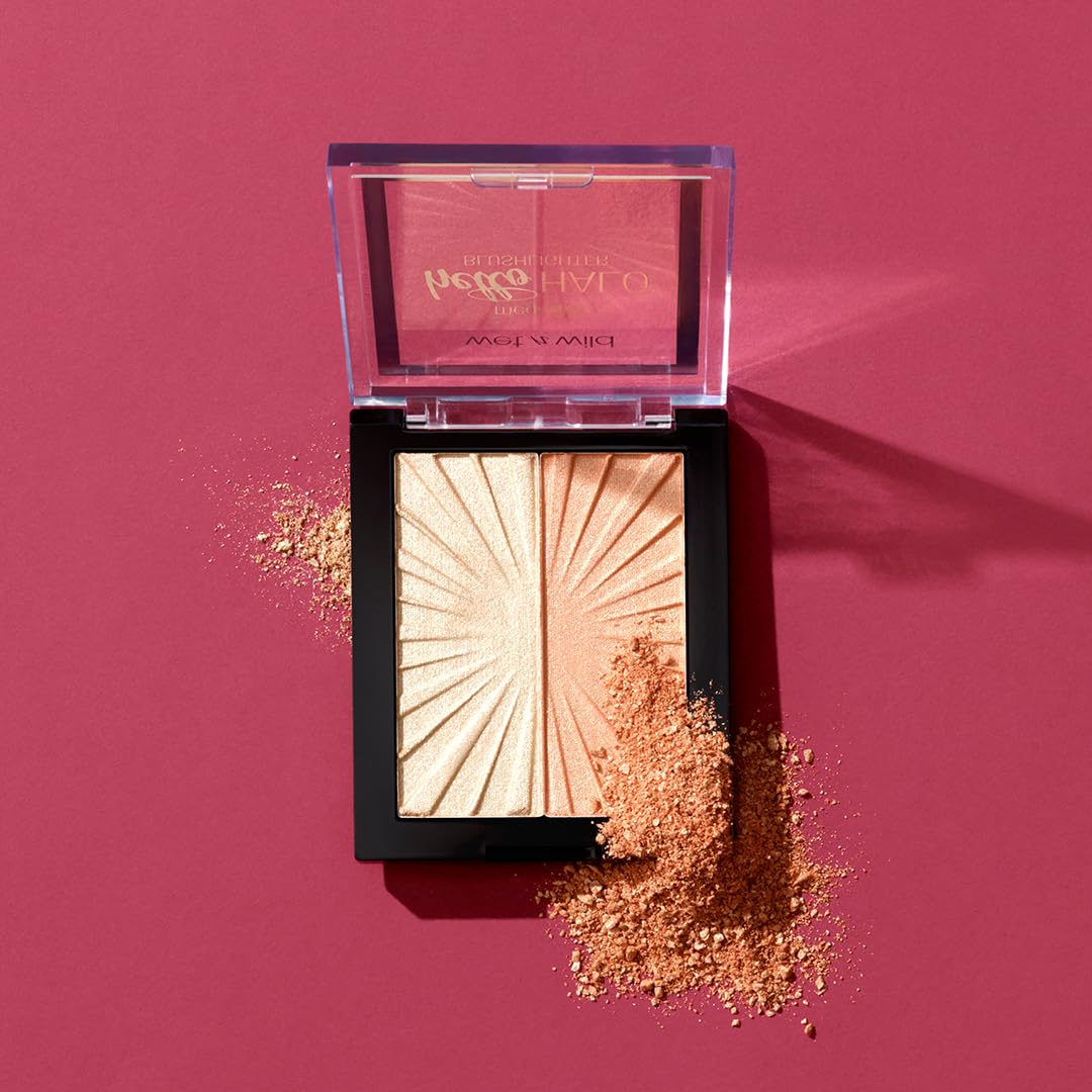 Wet n Wild MegaGlo Blushlighter, Blendable Blush & Highlighter Set, Shimmery Metallic Finish, Highlight Bling - Image 7
