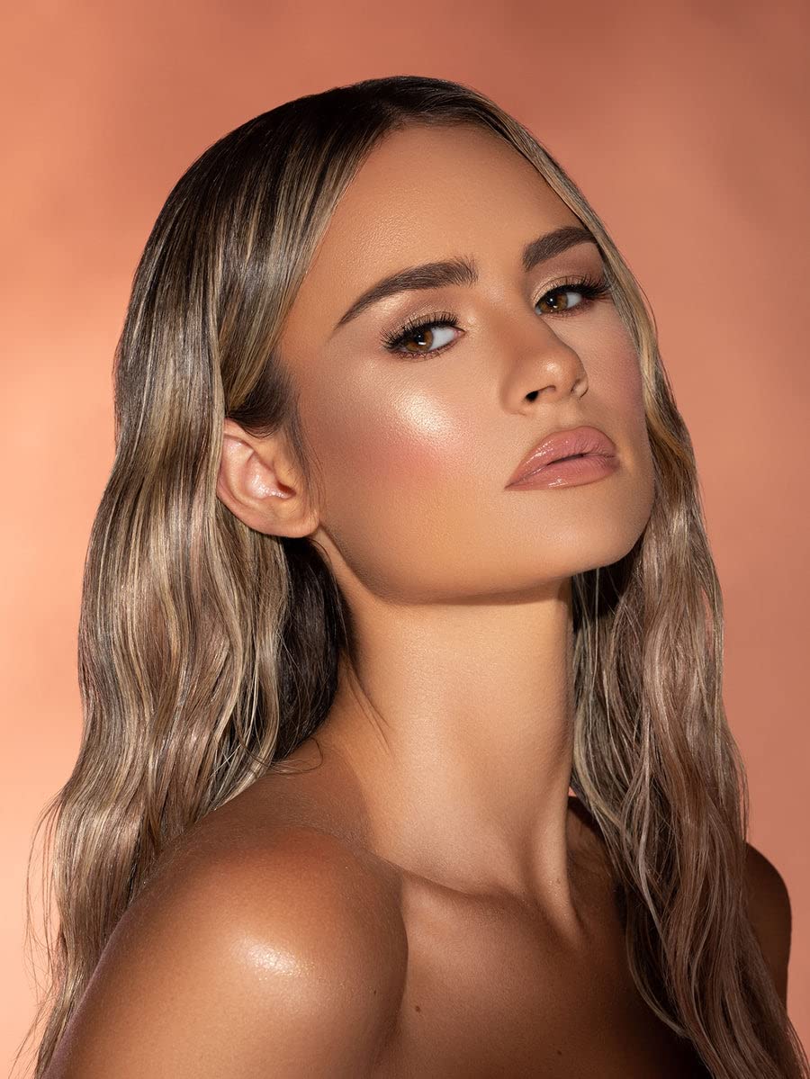SHEGLAM Glow Bloom Liquid Waterproof Highlighter Long Lasting Cream Highlighter with Shimmer Dewy Finish - Tea Cake - Image 3