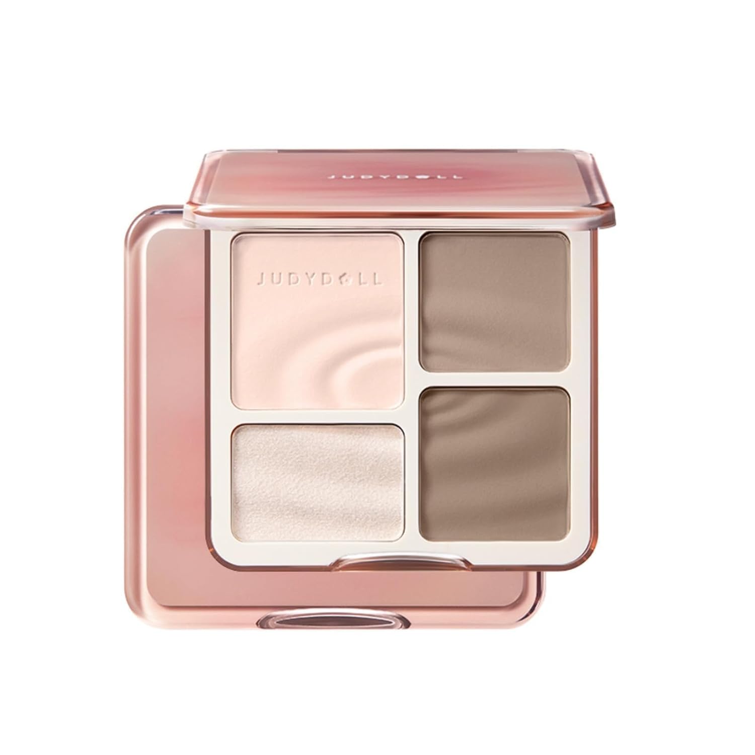 JUDYDOLL Contour Palette Highlighter Makeup Korean Makeup (01 Wave) | Multi-Use Highlight & Contour Makeup Palette, Travel Size Cool Toned Contour, Long Lasting Bronzer, Natural Matte Highlighter