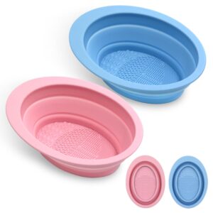 2Pcs Foldable Silicone Makeup Brush...