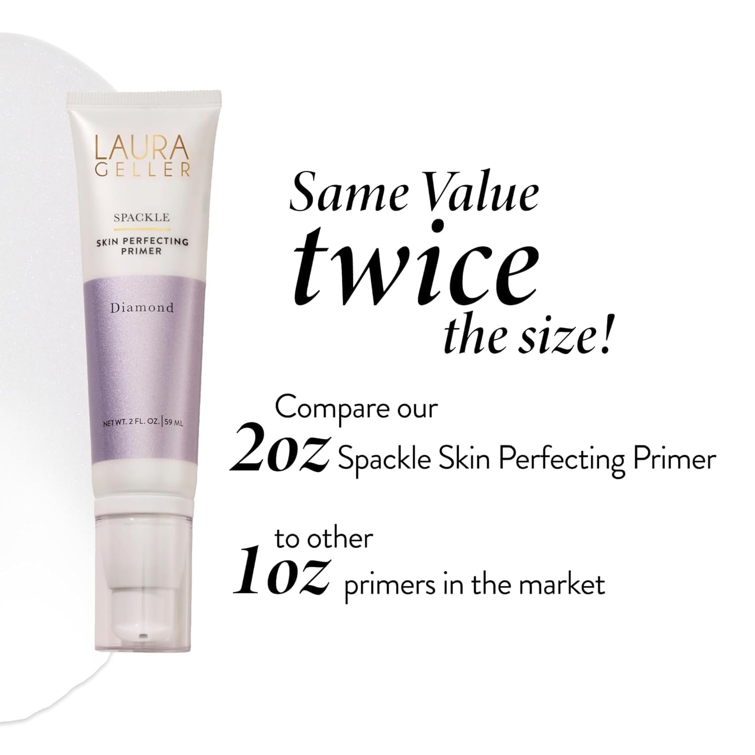 LAURA GELLER Spackle Makeup Primer - Diamond - Super-Size 2 Fl Oz - Image 8