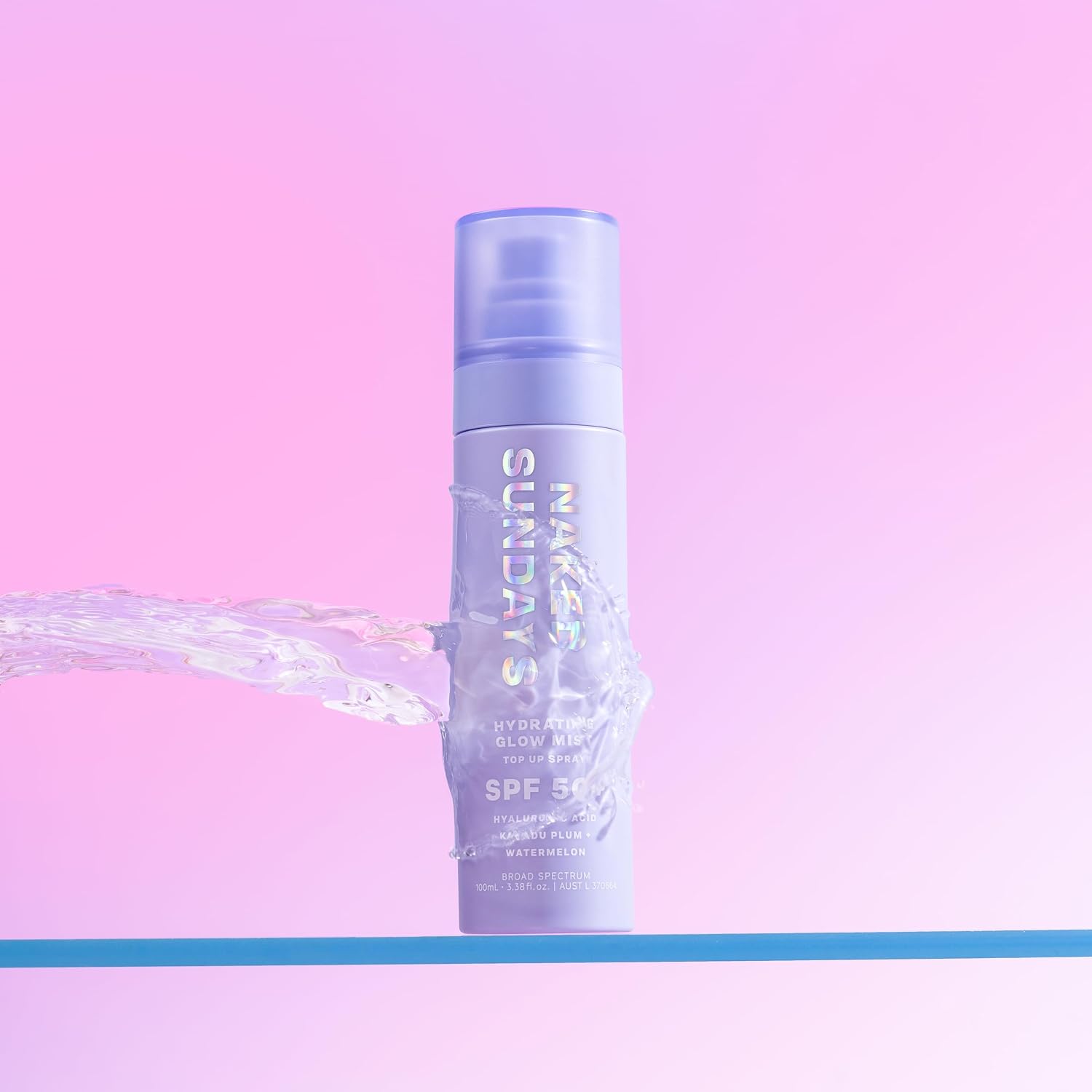 Naked Sundays SPF 50 Hydrating Glow Sunscreen Mist for Face, 75ml | No White Cast, makeup setting spray with Hyaluronic Acid, Vitamin E, Kakadu Plum, Non-Greasy, Vegan & Cruelty-Free - Image 9