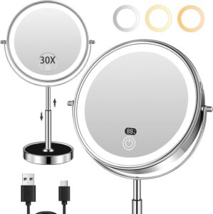 9″ Lighted Makeup Mirror with...