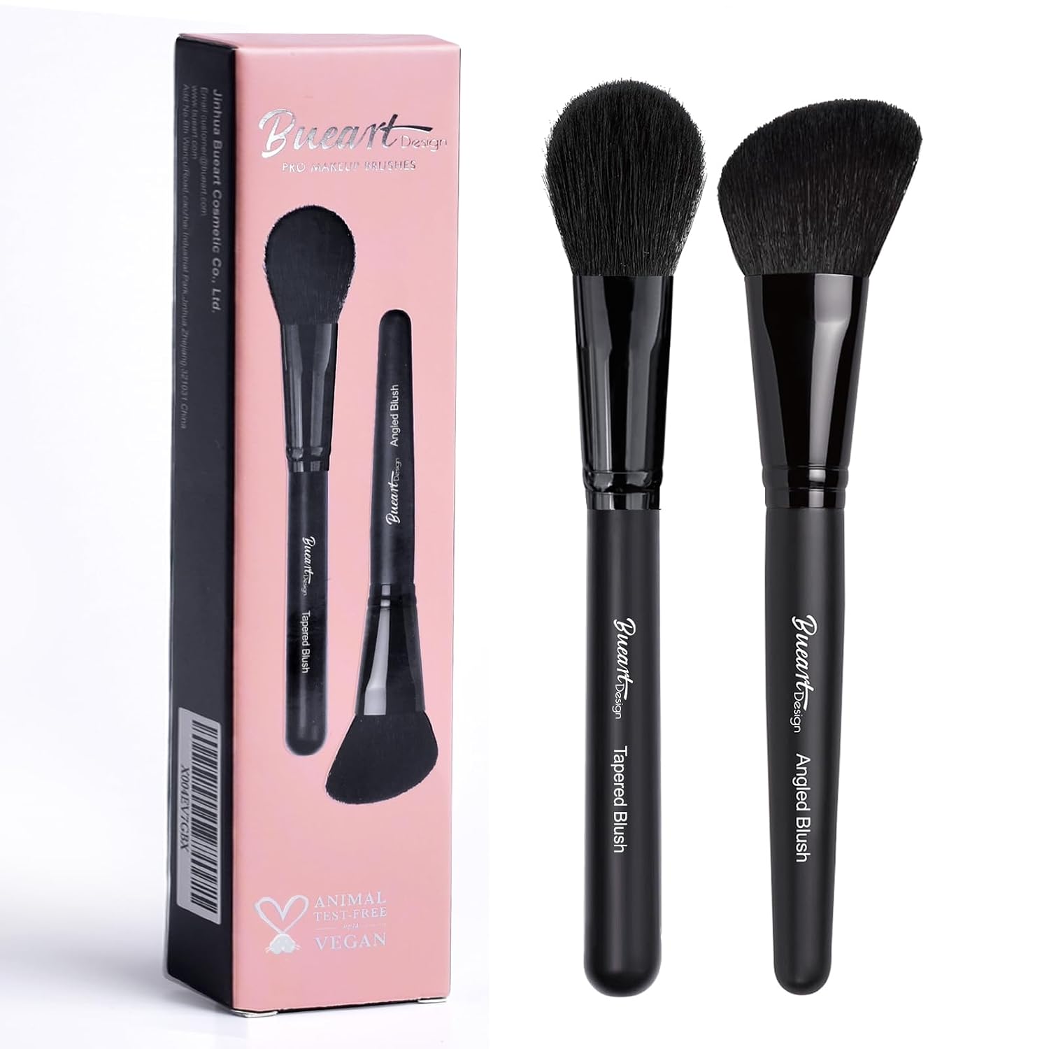 Bueart Design Tapered&Angled Blush Makeup Brush Set | for Liquid,Bronzer&Mineral Powder,Contouring,Blending,Highlighter,Soft,Dense Bristles,Vegan & Cruelty-free M13 - Image 7
