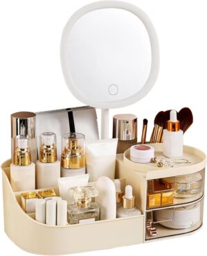 DASITON Makeup Organizer with Recha...