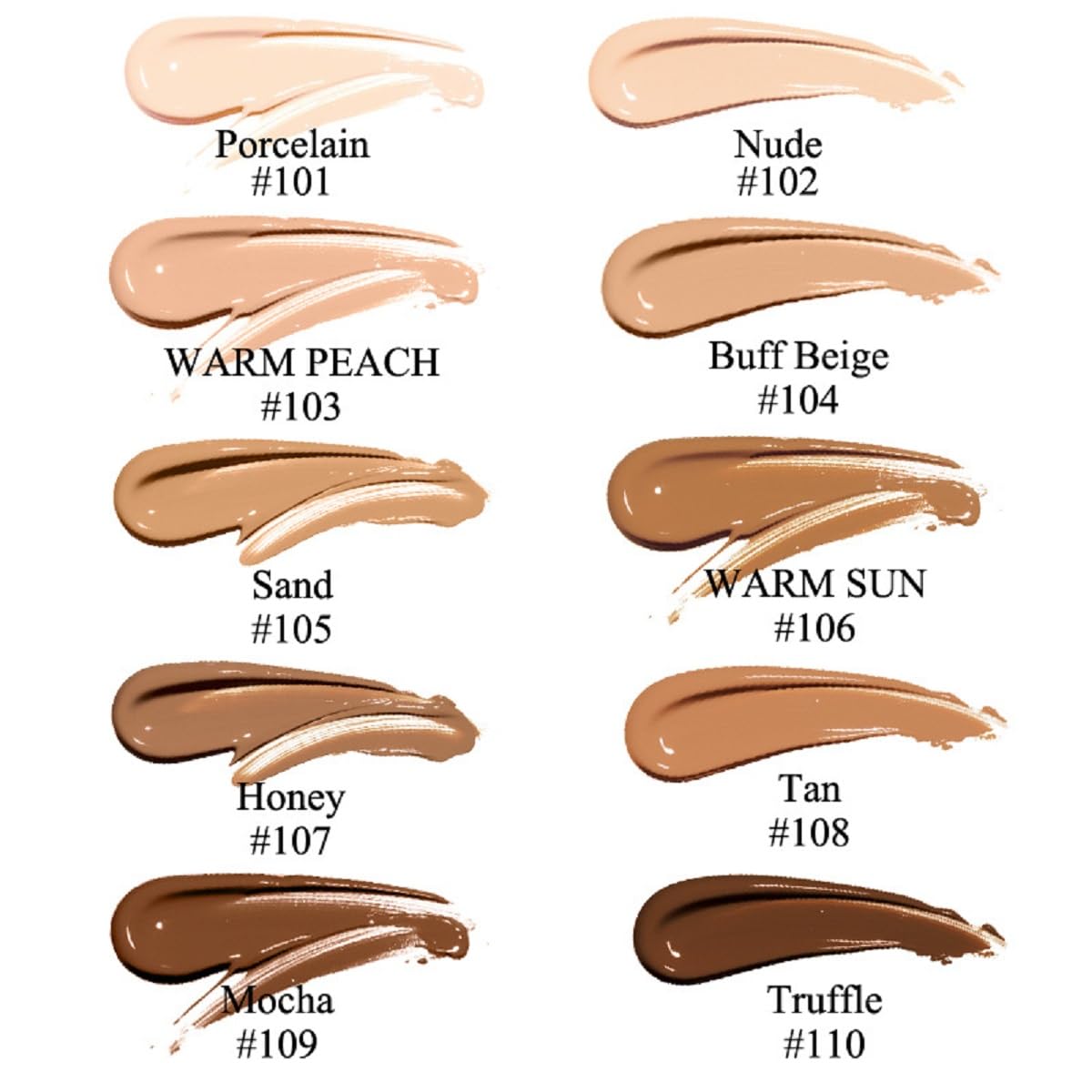 2 Pack PHOERA Foundation, Flawless Soft Matte 24HR Oil Control Full Coverage Foundation Makeup for Women.102 Nude-30ml - Image 4