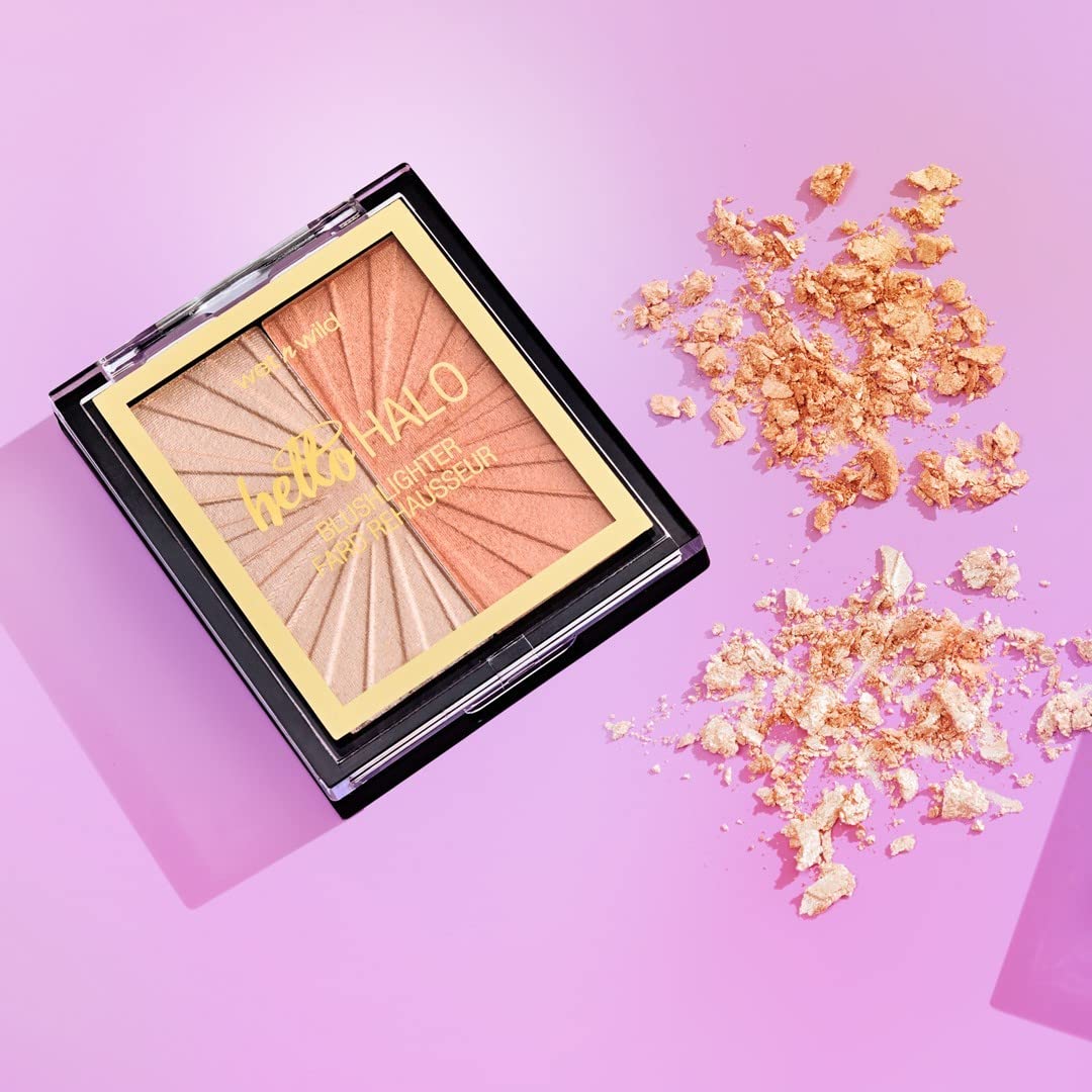Wet n Wild MegaGlo Blushlighter, Blendable Blush & Highlighter Set, Shimmery Metallic Finish, Highlight Bling - Image 4