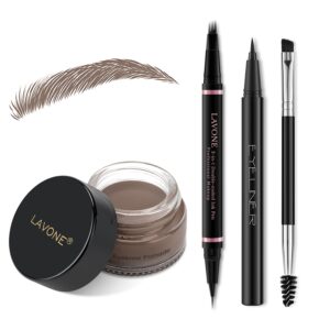 LAVONE Eyebrow Pen Kit, Waterproof ...