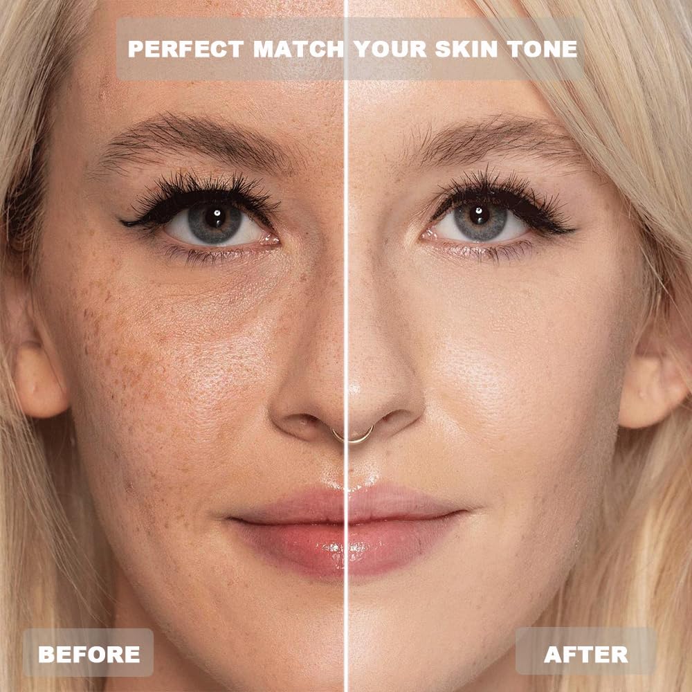 Foundation 4 in 1 - Color Changing Foundation, Medium Spectrum with SPF 50, Hypoallergenic Hydrating Liquid Concealer, Long-lasting & Waterproof Natural Finish - 1.0 fl oz - Image 3