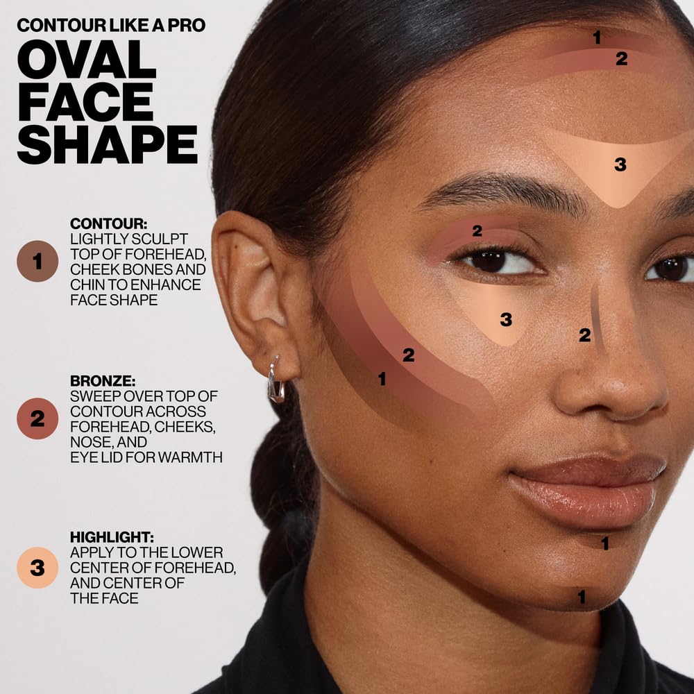 Smashbox Step-By-Step Contour Palette | Sculpt + Glow All-In-One Contour Kit with Blendable + Buildable Formulas - Image 6
