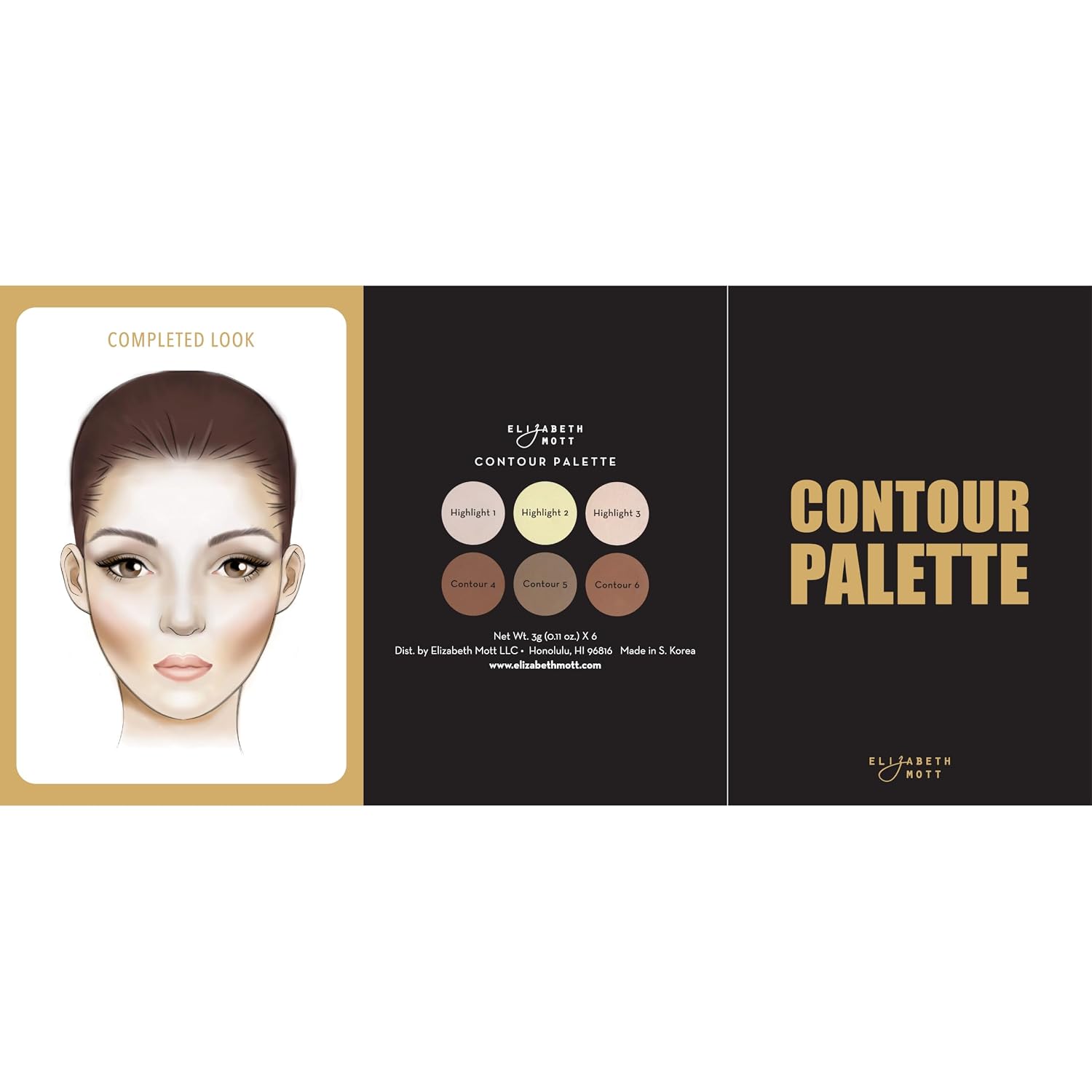 Elizabeth Mott Bronzer Contour Palette with Highlighting Powder | 6 Blendable Shades, Bronzer, Contour & Highlighter, Natural Glow, Long-Lasting, Lightweight, For All Skin Tones, Cruelty-Free - Image 6
