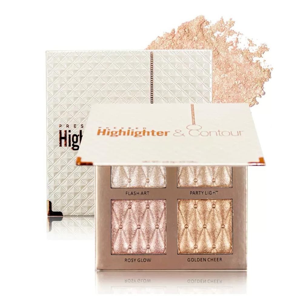 4-color highlighter makeup palette shimmer bronze contour shadow illumination highlight eyeshadow palette eyeshadow cosmetic set