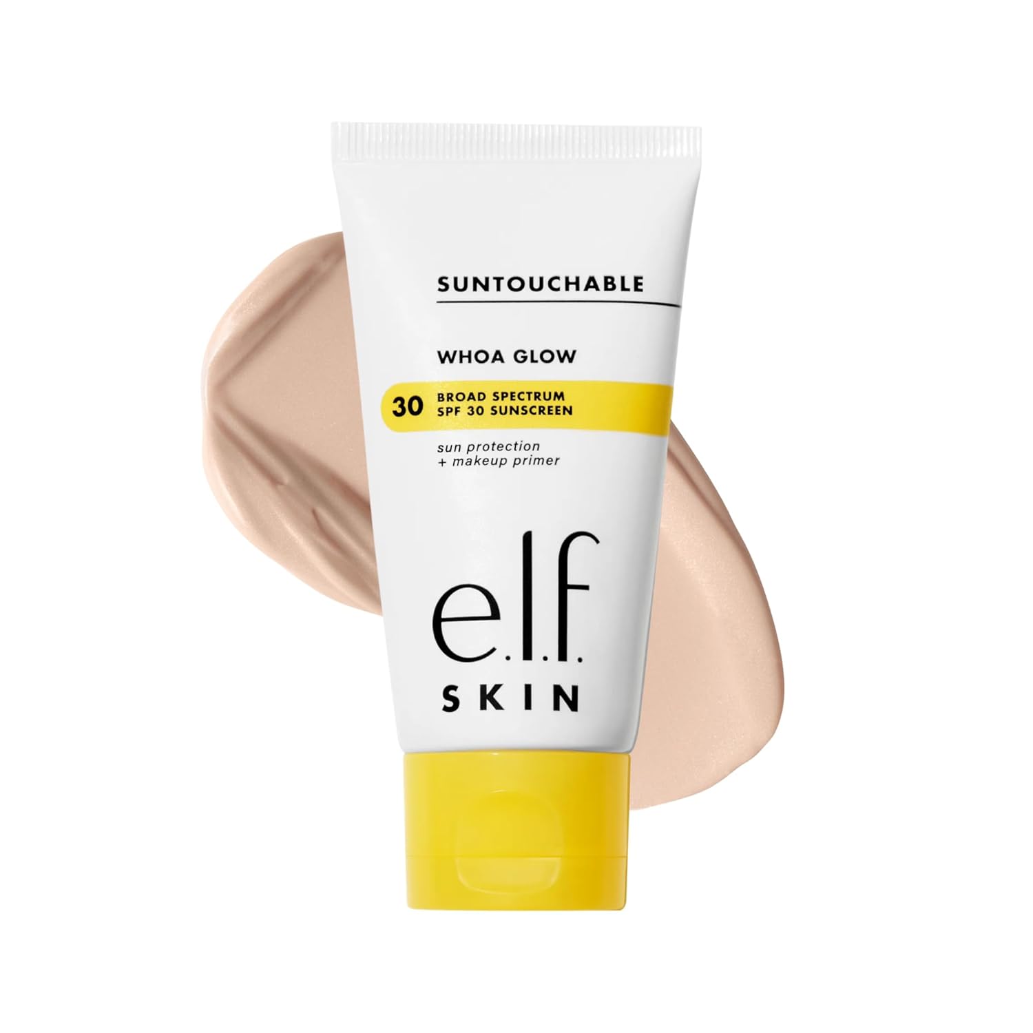 e.l.f. SKIN Suntouchable Whoa Glow SPF 30, Sunlight | Face Sunscreen & Makeup Primer with Hyaluronic Acid, Vegan & Cruelty-Free