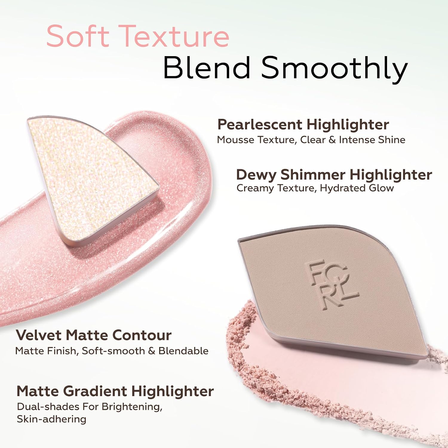 FOCALLURE Highlighter and Contour Palette, All-in-one Face Contour Powder with Gradient Highlighter & Matte Shade, Natural Blendable Long Lasting 3D Radiant Makeup for Warm Skin Tone, Cocona Latte - Image 5
