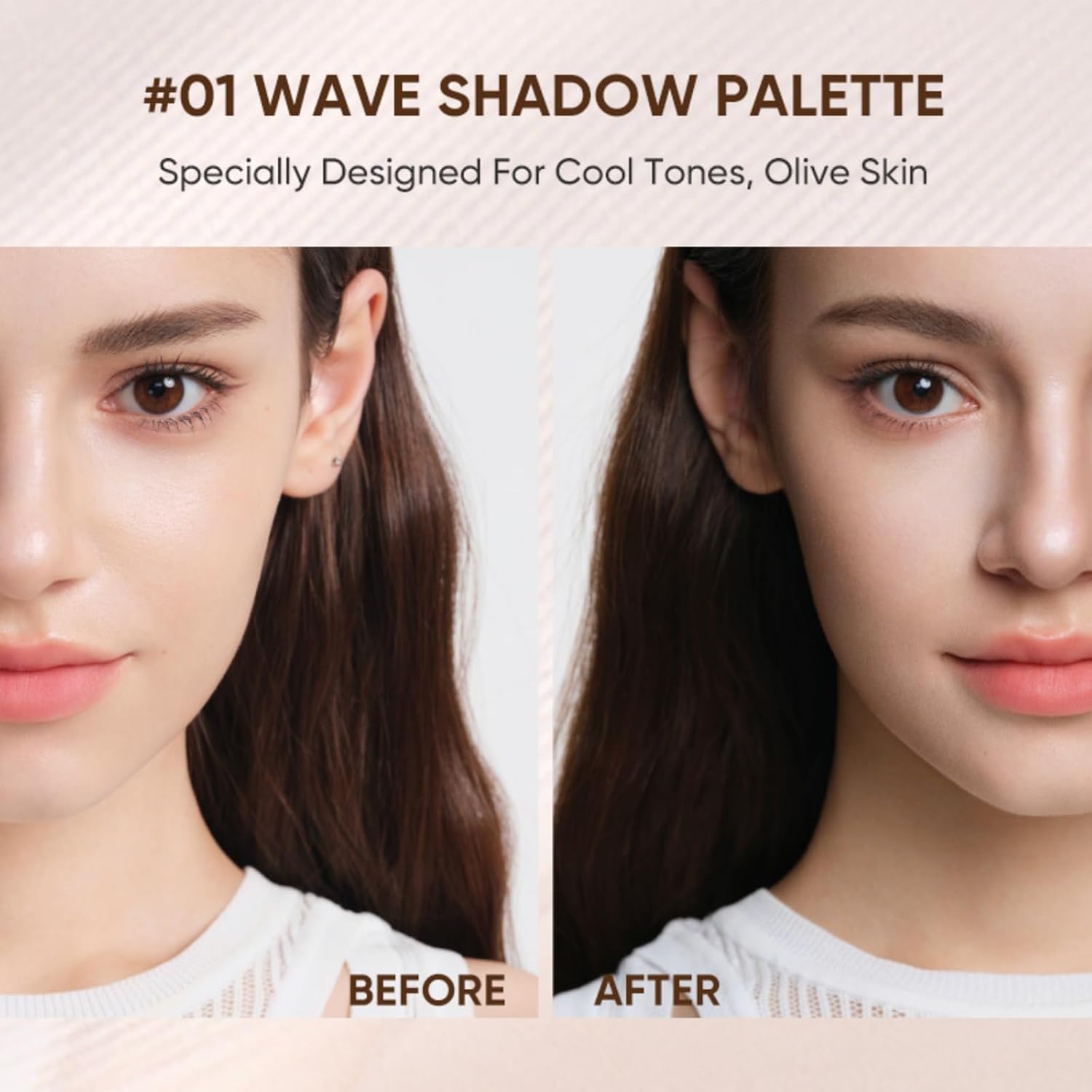 JUDYDOLL Contour Palette Highlighter Makeup Korean Makeup (01 Wave) | Multi-Use Highlight & Contour Makeup Palette, Travel Size Cool Toned Contour, Long Lasting Bronzer, Natural Matte Highlighter - Image 5