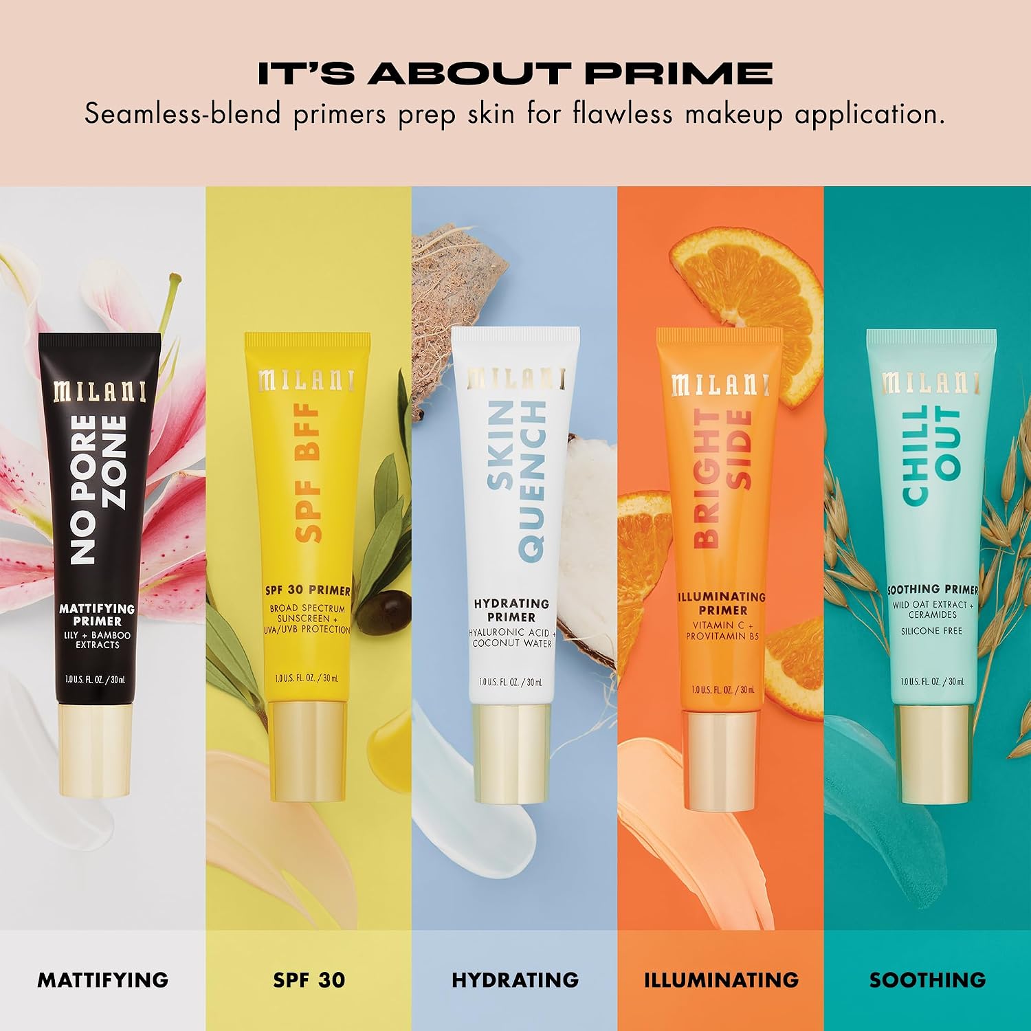 Milani Face Primer for Makeup - No Pore Zone Mattifying Primer 1.0 Fl. Oz | Mattifying Face Primer Designed To Nourish, Minimize Pores And Blur Skin. Vegan & Cruelty-Free. Made In USA. - Image 6
