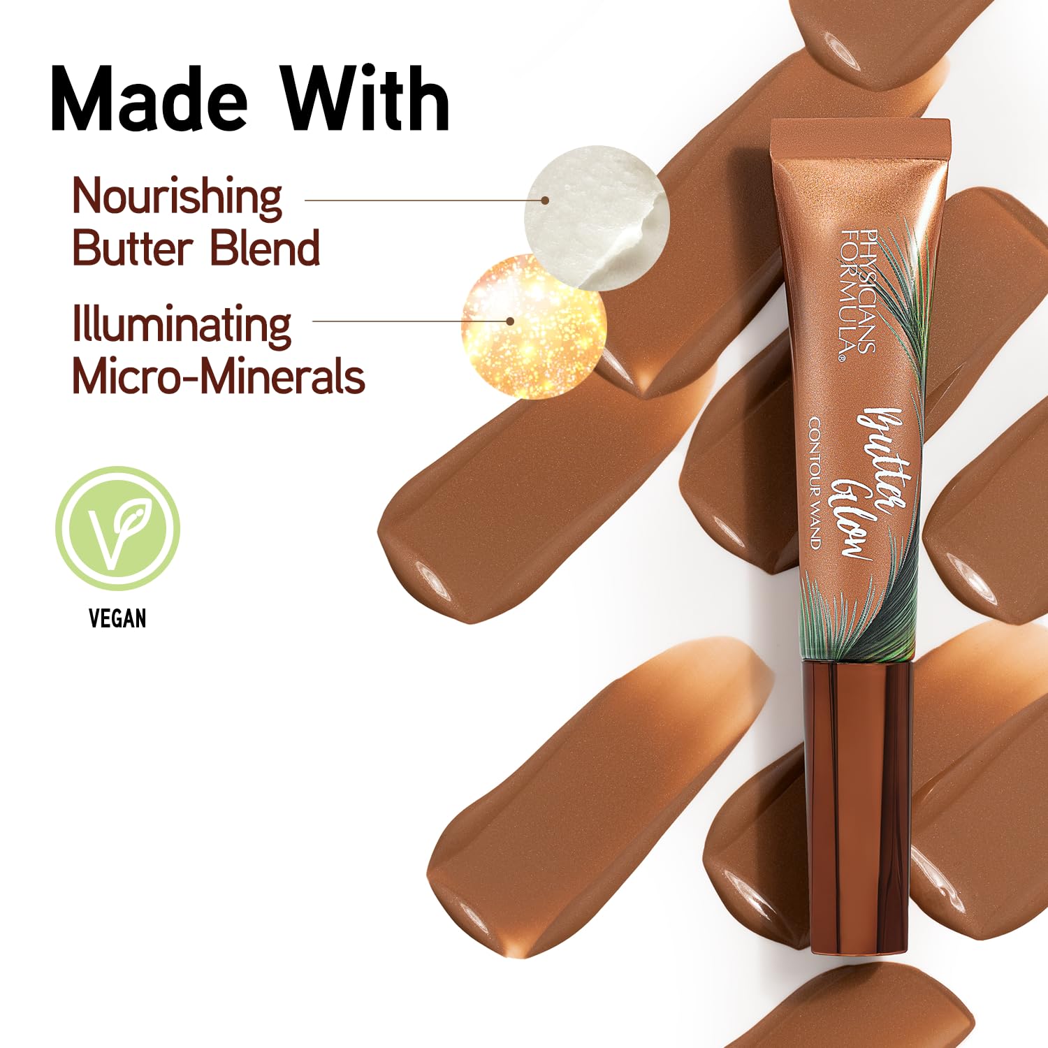 Physicians Formula Butter Glow Contour Wand, Easy Application for Instant Definition, Luxuriously Nourishing & Creamy - Medium to Deep - Image 5