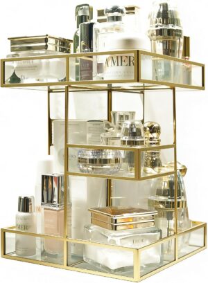 360 Rotating Makeup Organizer, Luxu...