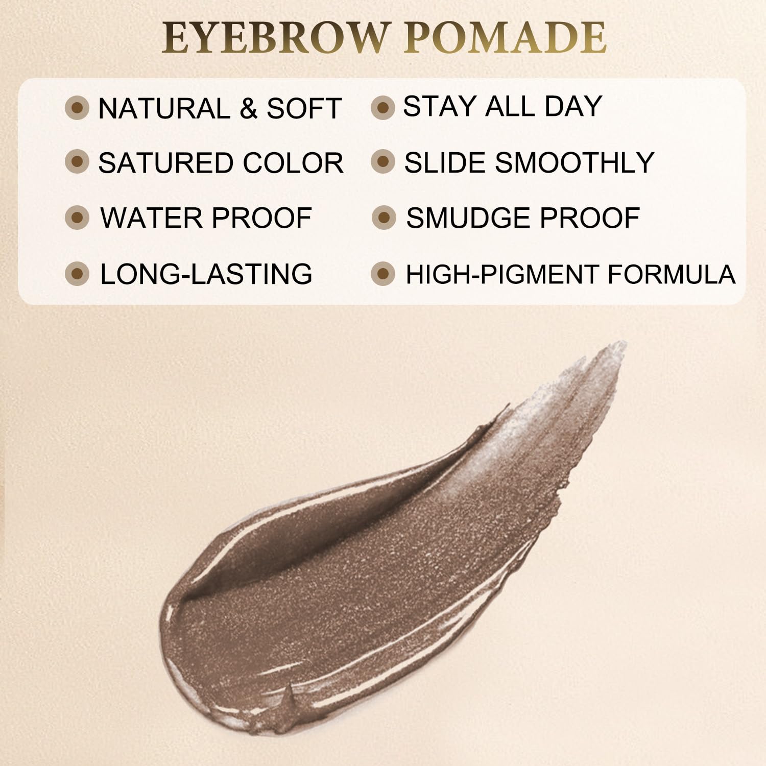 LAVONE Eyebrow Pen Kit, Waterproof Brow Pencil, Pomade,Eyeliner, Brown | 4-in-1 eyebrow makeup kit, brow brush, long-lasting,smudge-proof,waterproof, eyebrow pencils for women, natural & full brows - Image 5