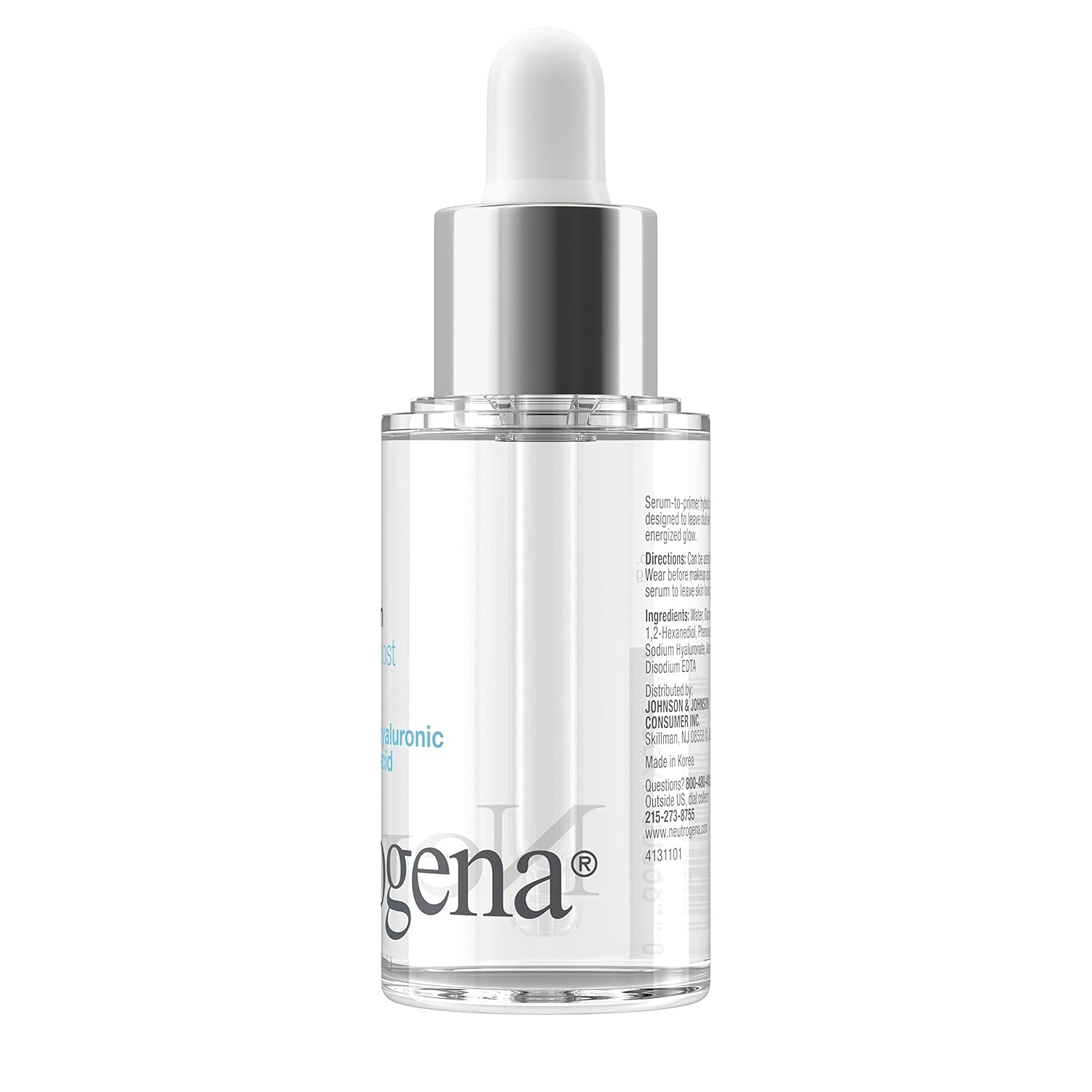 Neutrogena Hydro Boost Glow Booster Primer & Serum, Hydrating & Moisturizing Face Serum-to-Primer Hybrid, Infused with Purified Hyaluronic Acid & Designed to Instantly Hydrate, 1.0 fl. oz - Image 10